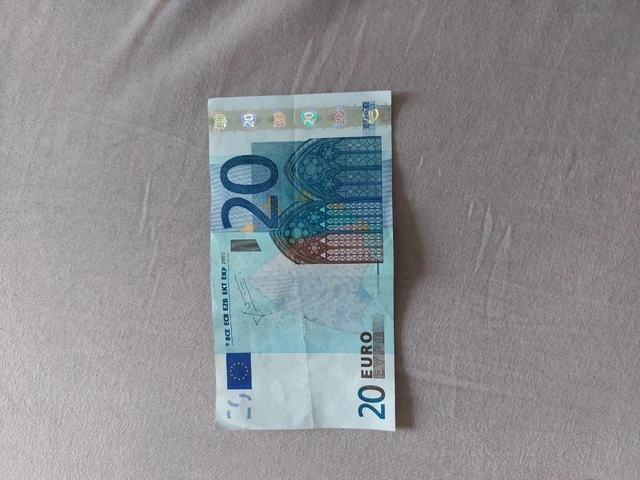 billets 2002 20 euros, Italien, numéro SJ021D2 - S23883333118