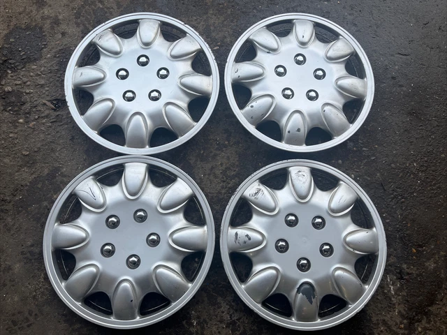 Fiesta Corsa Astra Renault Peugeot Universal 15” Wheel Trims Full Set