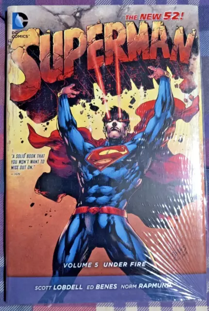 SUPERMAN vol 5 Under Fire; 168 pg DC Comics New 52 HC Graphic Novel; $25 msrp!