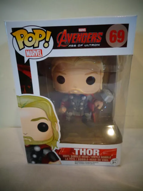 New Funko Pop Marvel Avengers Thor # 69 4" Vinyl Figure Bobble Head