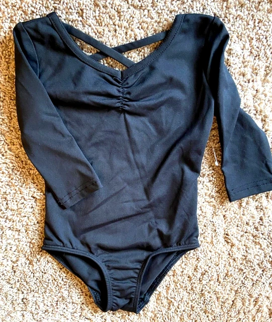 Danskin Now Leotard Gymnastics Dance Black NEW Size Girls XXS 2 3