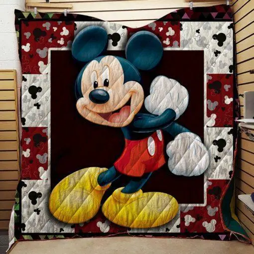 Mickey Mouse Blanket, Mickey Cartoon Fleece, Sherpa Blanket Mickey Lover Gifts