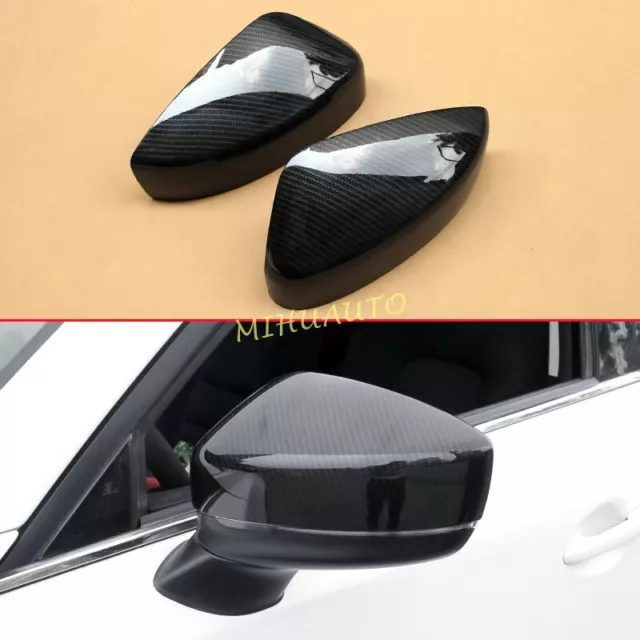 Silver ABS Rearview Door Side Mirror Cover Caps For Peugeot 208 2020-2024