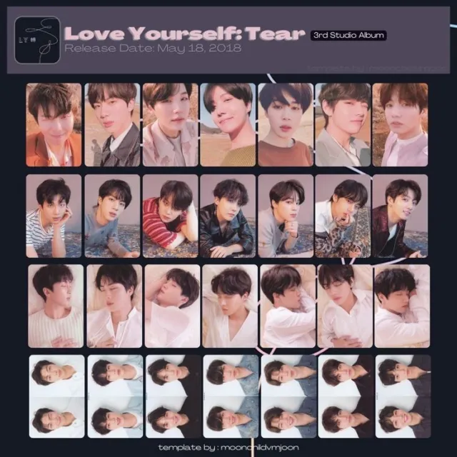 Bts Love Yourself Tear Album Photocard Official