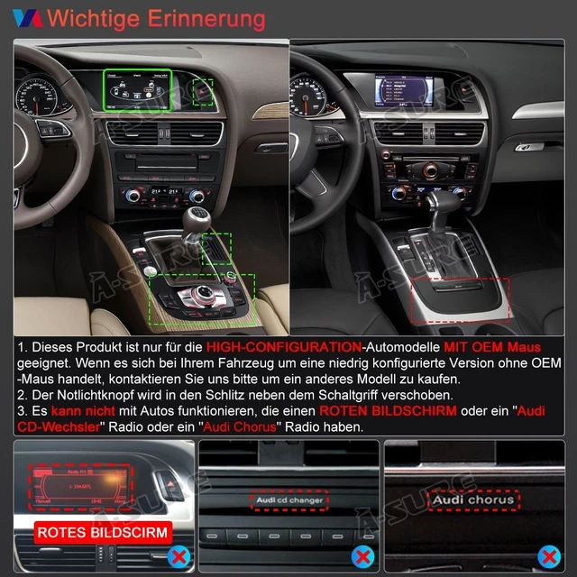 7'' Android 13 Autoradio Für Audi A4 8E 8H B6 B7 2000-2009 Carplay GPS