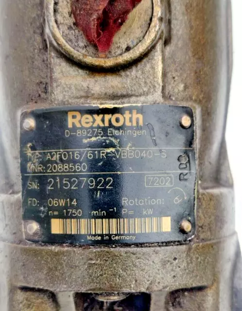 Rexroth A2F016/61R-VBB040-S Hydraulic Pump