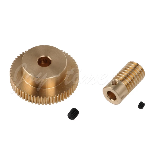 5mm Hole Diameter Brass Turbine Gear Shaft and 60T 0.5 Modulu Wheel Kit