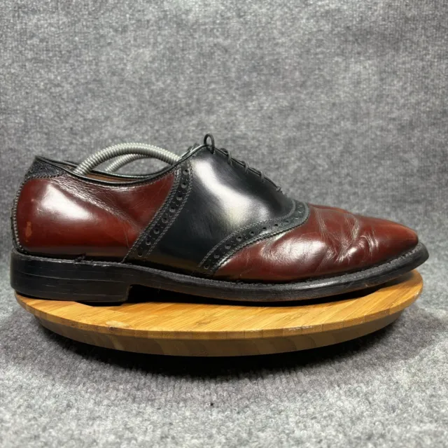 ALLEN EDMONDS POLO Mens Shoes size 11.5 Black Burgundy Leather Oxfords ...