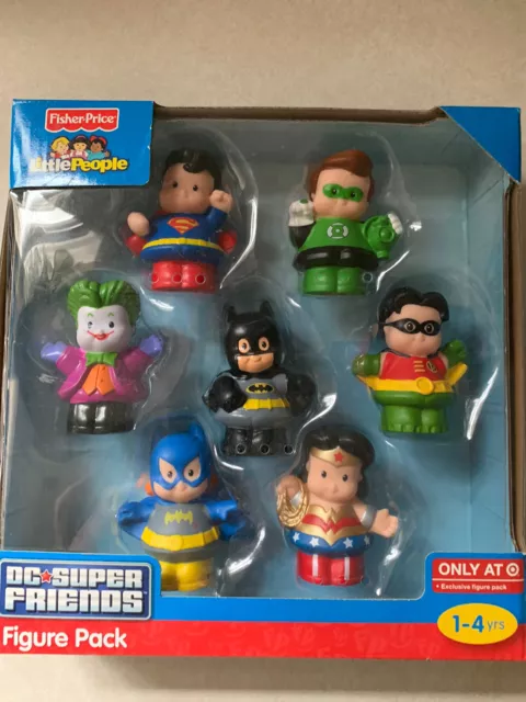 Fisher Price Little People DC Comics Super Friends Figures Super Hero Brand New
