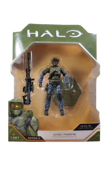 Unsc Sniper Rifle HALO INFINITE UNSC Marine With Sniper Rifle 4” Figure Series 2, World ...