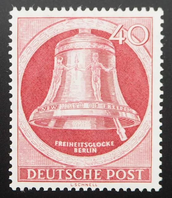 1951 Berlin, 40 Pf Freiheitsglocke (II), postfrisch/MNH, MiNr. 86, ME 25,-