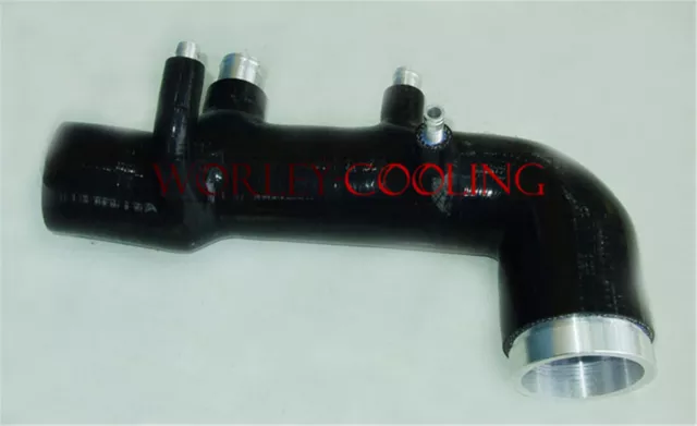 Black silicone induction intake pipe FOR Subaru GC8 EJ20 STi Vers 5-6 1998-2000