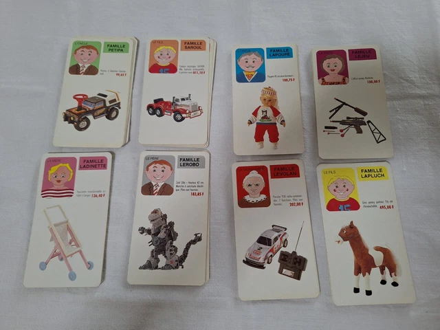 Cartes De Jeu 7 Familles Elf Et Antar Originelle Vintage 80s à Jouer Neuf