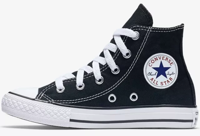 CONVERSE All Star Chuck Taylor Hi Top BLACK Youth 3J231 Kids Shoes