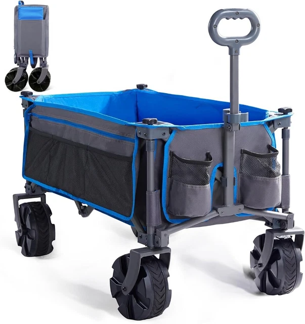 TIMBER RIDGE COLLAPSIBLE Folding Festival Wagon, Pull Along Trolley on