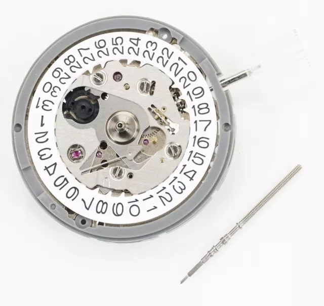 Japan NH35A Automatic Watch Movement Replacement White Date Seiko Hattori NH35