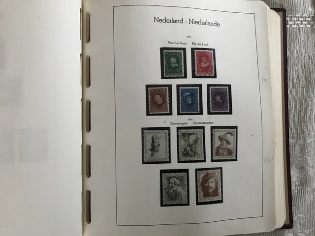 Sammlung Niederlande 1867 - 1984 postfrisch und gest. in  Leuchtturm-Vordrucken 6