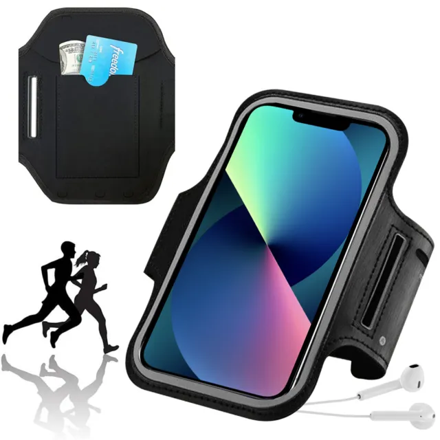 Arm Band For iPhone 13 14, Galaxy S22 S23+ Sports Gym Running Slim Armband Case