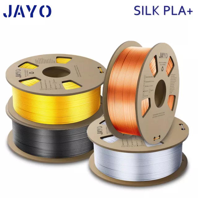 JAYO 1.1KG PLA+ 3D Printer FIlament 1.75mm PLA PLUS Black Tangle-free +/-  0.02mm