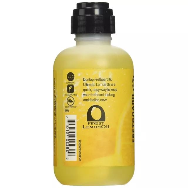 Dunlop Fretboard 65 Ultimate Lemon Oil Fretboard Conditioner, 4 oz.