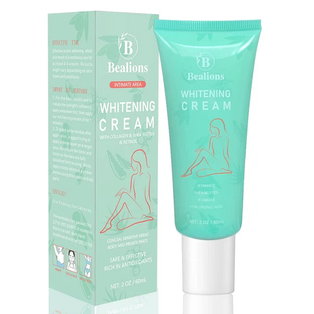 Crema blanqueadora Bealions - área íntima crema para tratar la hiperpigmentación