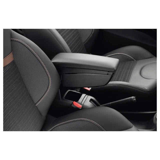 Bracciolo Per Peugeot 208 2013-2018 - Doppio Strato, Pelle PU, 7 Porte USB, Console Portaoggetti