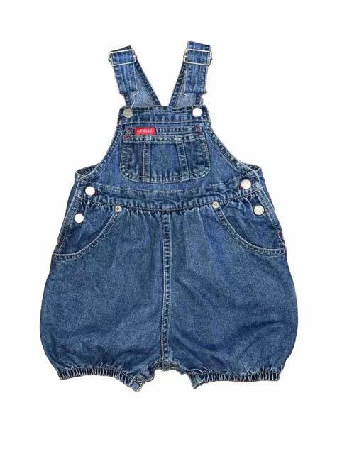 VINTAGE BABY GUESS Bubble Romper 24 months Short Overalls Bibs Cute $20 ...