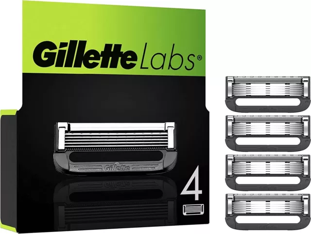 Pack 4 Lames GILLETTE LABS Rasoir de rechange Paquet Gilette ProGlide Fusion 5*