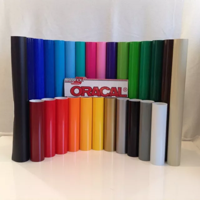 12" Oracal 651  Adhesive Vinyl (Craft hobby/sign maker/cutter), 20 Rolls@ 5' Ea. 2