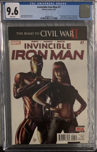 Invincible Iron Man #7 Cgc 9.6 Nm+ 2016 1St  Appearance Of Riri Williams Marvel