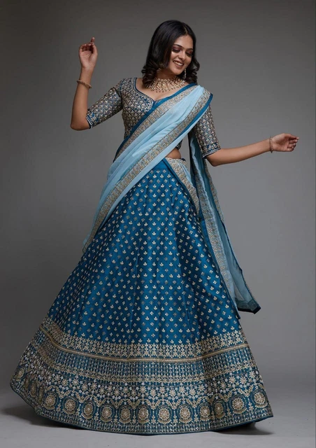 Lehenga Embroidered Designer Wedding Party Wear Traditional Ethnic For Women