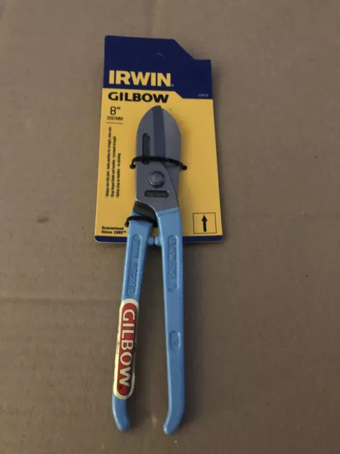 Metal G245/8 Gilbow General Purpose Straight Tin Snips 8 Inch / 200mm - IRWIN