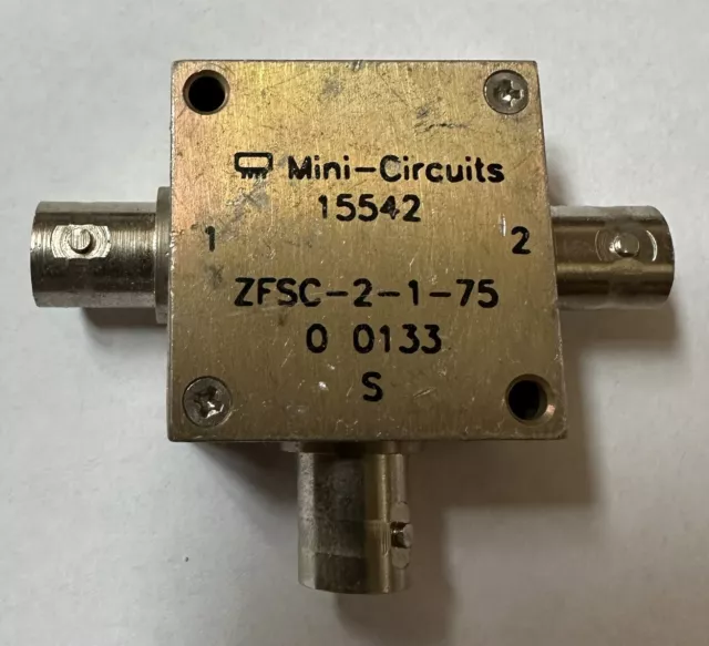 Mini-Circuits ZFSC-2-1-75 Power Splitter / Combiner 0.25-300MHz 75 Ohm