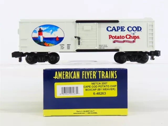 S Scale American Flyer #6-48263 NETCA 2007 CCPX Cape Cod Potato Chips Box Car