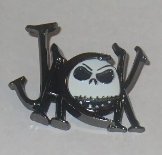 Disney Pin Jack Skellington Scary Face with Name