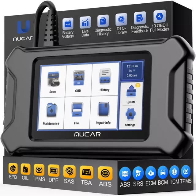 New MUCAR CS6 Profi KFZ OBD2 Diagnosegerät Auto Scanner Tool TPMS für VW BMW DE