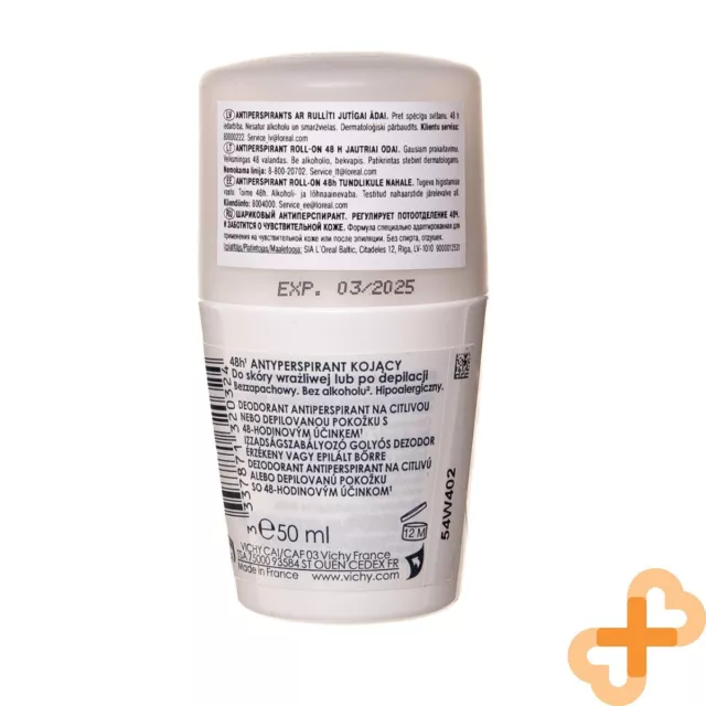 Vichy Desodorante Antitranspirante 50ml 48hour Roll-On Piel Sensible Calmante 2