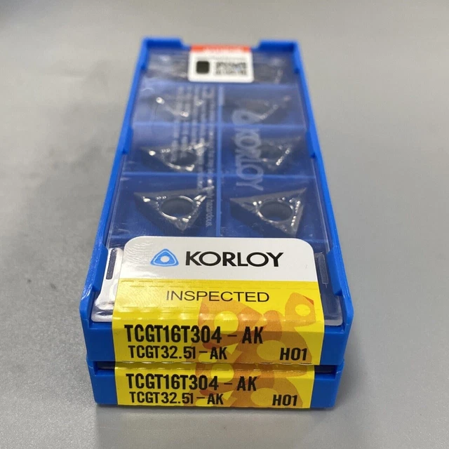 50PCS TCGT32.51-AK H01  TCGT16T304-AK H01 No coating carbide For aluminium