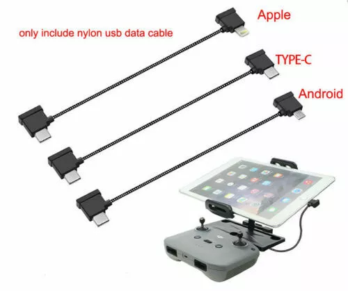 nylon usb data cable for DJI Mavic Air 2 transmitter connects to Phone & table