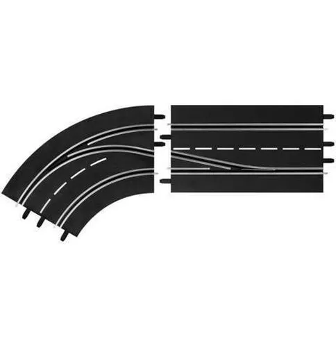 Carrera Digital 132/124 Lane Change Curve Left, Inside To Outside Slot Car