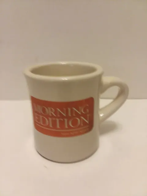 Morning Edition Chicago Public Radio NPR Heavy Ceramic Diner Style Coffee Cup