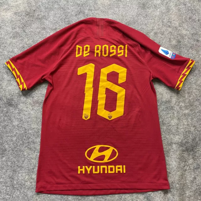 AS ROMA JERSEY Adult Medium Red Nike Vaporknit Daniele De Rossi Soccer 2019 Men 139.99 PicClick