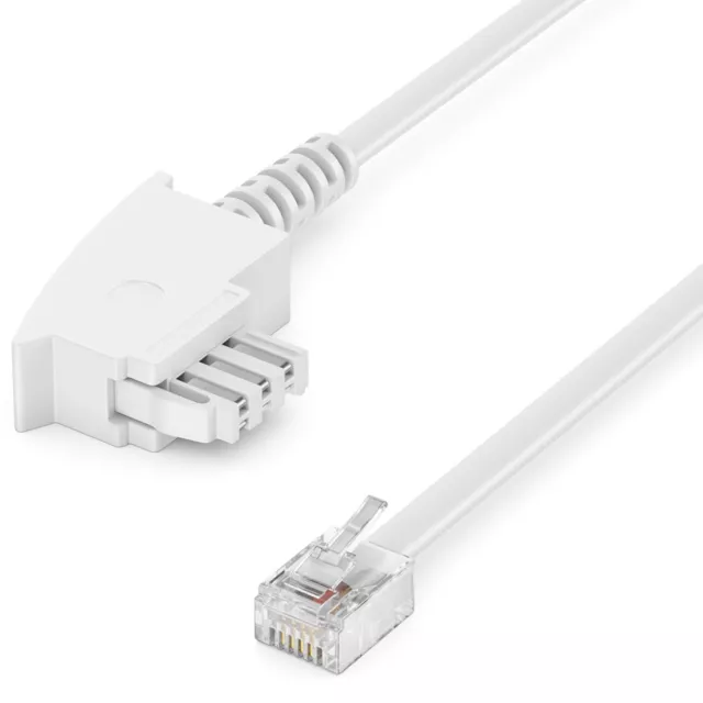 6m Telefonkabel TAE-F Stecker zu RJ11 Telefon Import Euro Belegung FAX Modem