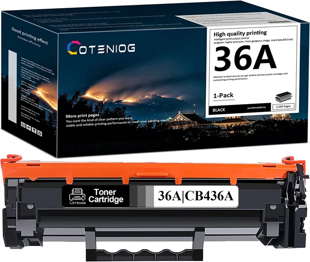 COTENIOG 36A 1-Pack Black Toner Replacement for HP 36A CB436A M1522N M1523Nf M11