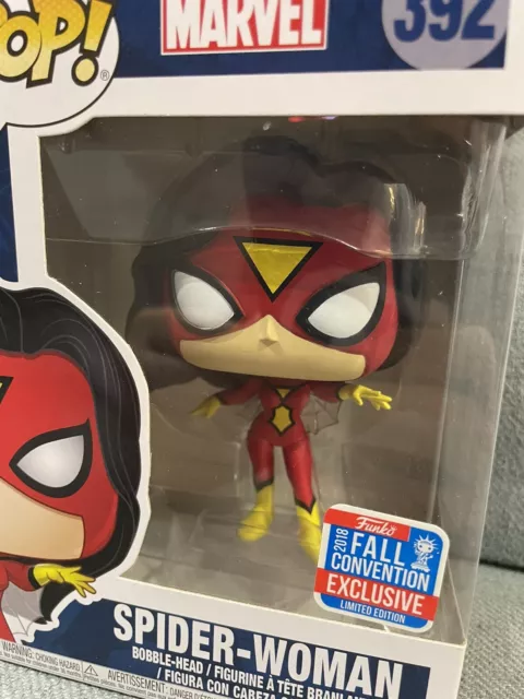 NEW SPIDER-WOMAN FUNKO POP MARVEL #392 2018 NYCC/FCE VAULTED VINYL FIGURE Bobble 2