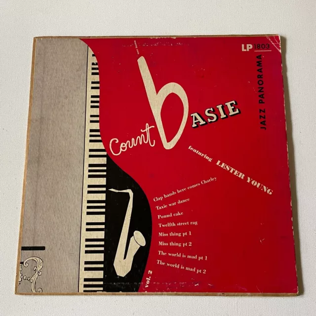 Count Basie Featuring Lester Young 10" LP Jazz Panorama