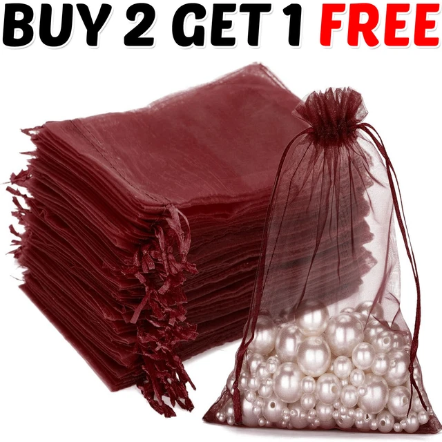 25 & 50 Organza Bags Wedding Party Favour Gift Candy Jewellery Pouch Large Small 25 & 50 Organza Bags Wedding Party Favour Gift Candy Jewellery Pouch Large Small