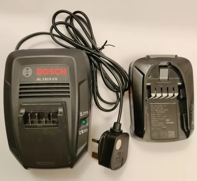 GENUINE Bosch Power Charger for all (AL1815CV) +1 Battery PBA 18v 1.5ah