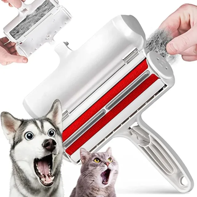 Pet Cat Dog Hair Fur Lint Remover Reusable Sofa Clothes Cleaning Removal Roller