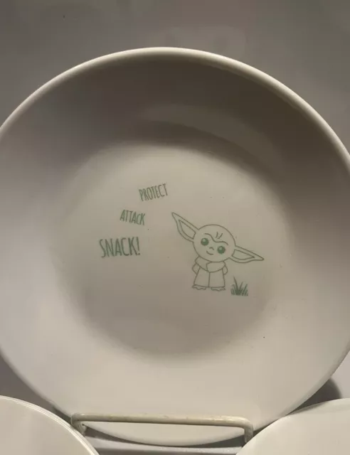 Corelle Star Wars 3 Baby Yoda Dessert Plates New